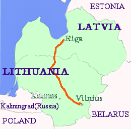 riga to vilnius